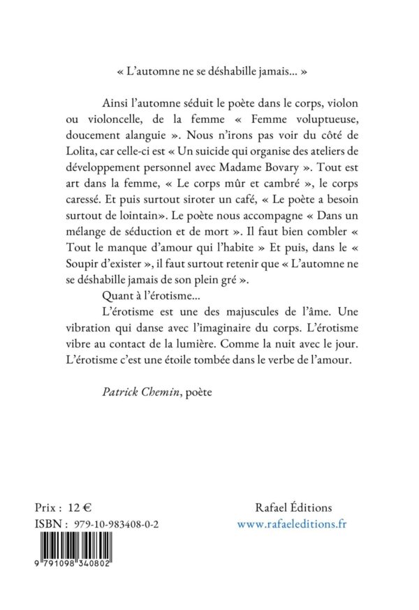 Au nom de la volupté je chante - Laurențiu-Ciprian Tudor